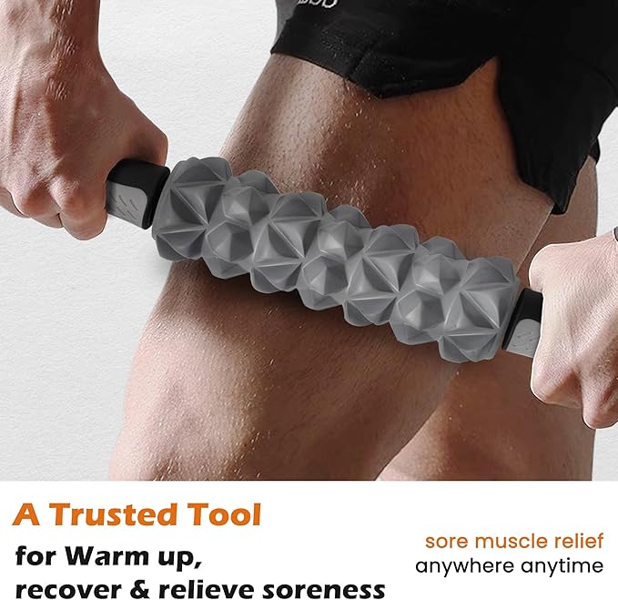 KITWILD Muscle Roller Stick, Massage Roller Stick for Athletes, Body Massage Stick for Muscles Deep Tissue, Muscle Relaxation Roller for Physical Therapy, Myofascial Release, and Yoga Therapy