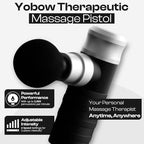 The Therapeutic Mini Massage Pistol with Portable Carrying Case, 4 Massage Speeds, 6 Colors | Fast USB Type C Charging | Massage Tool for Pain Relief | Stylish and Powerful Massage Gun