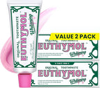EUTHYMOL Whitening Toothpaste (3.7fl oz*2, Pack of 2) - Stain Removal in 2 Weeks, Long-Lasting Freshness for Sensitive Gum & Teeth. Bad Breath, Cavity Prevention. Recyclable Aluminum Tube