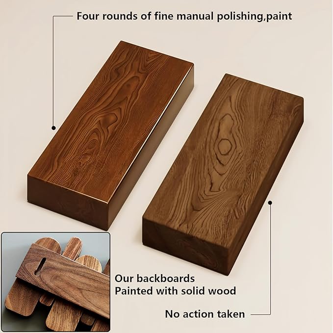 Wall Mounted Piano Key Hanger | Flip Style Hook | Entrance Wall Art Hook, Made of Oak Wood (3 Times Painted, 4 Times Polished) (Arc Beech, 10Hooks)