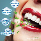 Professional Whitening Strips for Sensitive Teeth:Hydrogen Peroxide-Free Treatments - Effective & Gentle Dental Whitener (42 Count (Pack of 1), Mint)