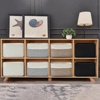 Storage Basket,Woven Baskets for Storage,Cotton Rope Baskets for Organizing,decorative Baskets for Shelves,book Basket,towel Basket,Toy Basket or Storage Bins for Living Room - 3 Pack,Black