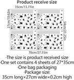 4 Sheets Spider Window Clings - Double-Sided Removable Glass Decals, Halloween Themed Window Stickers for Kids Party Decorations