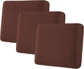 H.VERSAILTEX Super Stretch Individual Seat Cushion Covers Sofa Covers Couch Covers Slipcover Sets Thick Jacquard Textured Twill Fabric (3 Piece XL Sofa Cushion Covers, Burnt Brick)