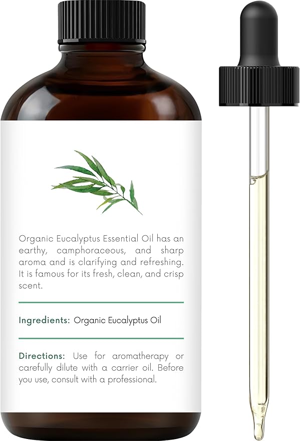 Handcraft Blends Organic Eucalyptus Essential Oil – 1 Fl Oz – 100% Pure and Natural – Premium Grade Essential Oil for Diffuser and Aromatherapy