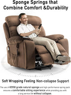 Lazy boy Recliner Chair with Cupholder/Power Lift Recliner Chair for Elderly， Electric Recliner/Big and Tall Recliners for People Up to 6'2"/350lb Range