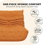 Bean Bag Chair for Adults, Bean Bag Sofa - Adult Size with Soft Waterproof Fabric for Living Room, Apartments, Reading Corner, Gaming, and Movie Venue (DarkOrange)