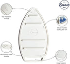 Encasa Homes Silicon Mat for Hot Iron Rest - Heat Resistant, Anti - Slip, Thicker Pad for Protecting Your Table During Ironing, Non-Burning, Machine Washable, Durable - White