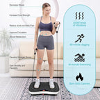 AXV Vibration Plate Exercise Machine Whole Body Workout Portable Mini Vibrate Fitness Platform Lymphatic Drainage Machine for Weight Loss Shaping Toning Wellness Home Gyms Workout (Mini)