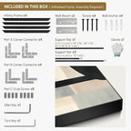 SIGNWIN 60"x72" Extra Large Framed Wall Art Modern Neutral Abstract Geometric in Black and Beige, Clean Minimalist Design for Home Living Room Bedroom Decor (Frame Assembly Required)