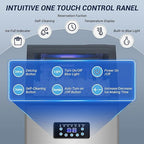 Commercial Ice Maker Machine 120LBS/24H with 30LBS Storage Bin, 15" Wide Undercounter/Freestanding Ice Maker Machine for Home Bar Outdoor, 40PCS Ice Cubes Ice Machine, Self Cleaning