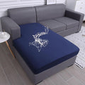 hyha Waterproof Couch Cushion Covers, Sectional Sofa Slipcovers Washable, L Shape Chaise Dog Couch Covers for Sectional Sofa, Universal Furniture Protector (1 Piece for Chaise, Navy)