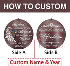 ASTARIN 36" Large Deep Tone Personalized Sympathy Wind Chimes, Memorial Wind Chime for Loss of Mother Father Loved One, Bereavement Gifts Decor Outdoor Patio Garden Graveyard