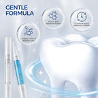 Teeth Whitening Kit for Sensitive Teeth,with 32X Waterproof LED Accelerator Light&4 Carbamide Peroxide Pen&14 Pcs Teeth Whitening Strips&1 Remineralization Pen,Tooth Whitener Professional Oral Care