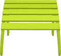 WestinTrends Outdoor Ottoman, Patio Adirondack Ottoman Foot Rest, All Weather Poly Lumber Folding Foot Stool for Adirondack Chair, Widely Used for Outside Porch Pool Lawn Backyard, Lime