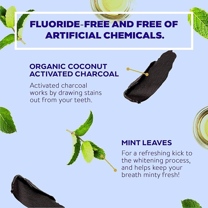 Active Wow Activated Charcoal Toothpaste - for Whitening Teeth, Made with Organic Coconut Oil & Xylitol, Charcoals Activated-Toothpaste (4 Ounce (Pack of 1)