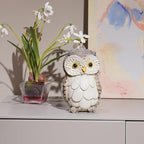 Guichifun Owl Statue Home Decor Accents - Cute Owl Figurines for Shelf Bookshelf TV Stand Décor Bedroom Office Decorations Ideal Gift for Owl Lovers 5 x 5 x 8 Inch