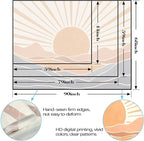 Lunerfex Boho Sun Tapestry Sunset Wall Tapestry, Mountain Tapestries for Bedroom 80s Tapestries Wall Hanging for Bedroom Living Room Decor Boho-3 44"x60"