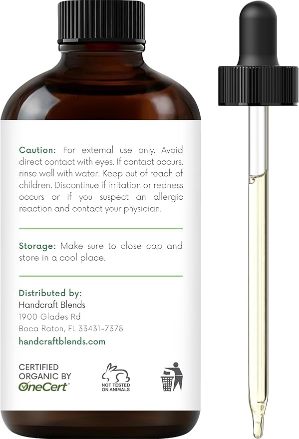 Handcraft Blends Organic Tea Tree Essential Oil – 1 Fl Oz – 100% Pure and Natural – Premium Grade Essential Oil for Diffuser and Aromatherapy