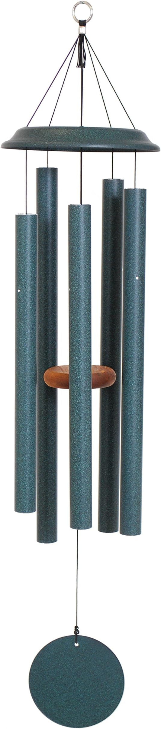 by Wind River - 42 inch Green Wind Chime for Patio, Backyard, Garden, and Outdoor décor (Aluminum Chime) Made in The USA