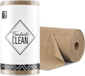 Fantasticlean Microfiber Cleaning Cloth Roll -75 Pack, Tear Away Microfiber Towels, 12" x 12", Reusable, Washable, Scratch Free, Ultra Absorbent Dish Rags for Car, Home, Garage or Shop (TAN)