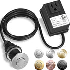 Garbage Disposal Air Switch Kit, UL Certified Professional Garbage Disposal Switch Button Power Module, Sink Top Waste Disposer On/Off Switch