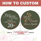 ASTARIN 20th Tree of Life Wind Chimes, Personalized Wind Chimes for Cople Women Men, Couple Gifts for Keepsake, Deep Tone Windchime Romantic Gift