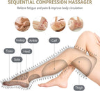 FIT KING Foot and Leg Massager for Circulation and Relaxation with Hand-held Controller 3 Modes 3 Intensities Helpful for Vericose Veins, Cramps, Swelling and Edema - Gift for Mom Wife Family