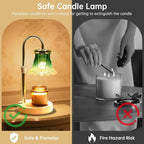 GEEZO Fragrance Candle Warmer Lamp，Electric Candle Warmer with Timer & Dimmer，Mom Christmas Birthday Gifts for Women, House Warming Gifts New Home Bedroom Decor