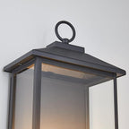 18 Inch Wall Light in Clear Glass and Textured Black and Golden Candle Cap Sleeve,Outdoor Lighting Wall Sconce,2-Light 120watts for House Doorway Garage,Bulb Not Included.