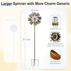 Solar Wind Spinners 87 Inch Extra Large Metal for Yard, Garden Decor Yard Art Windmills for Outdoor