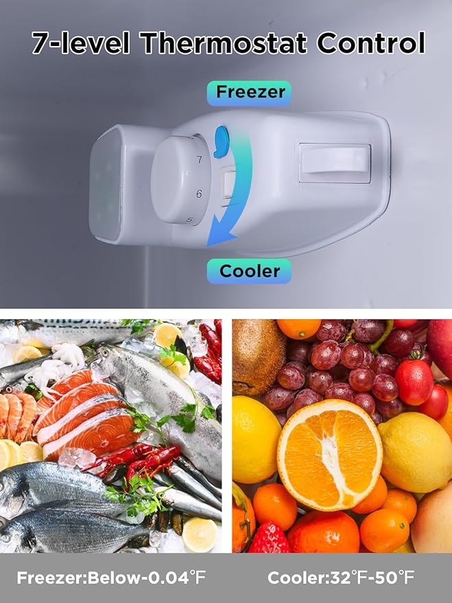 Compact Refrigerator with Freezer, 3.5 cu ft Countertop Mini Fridge with Adjustable Mechanical Thermostat, Retro Compact Fridge for Office, Bedroom, Dorm or Cabin, Silver