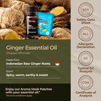 Gya Labs Ginger Essential Oil - 0.34 Fl Oz - Ginger Oil for Massage, Diffuser, Hair, Skin, Body & Candle Making Scent