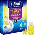 Toilet Gel Stamp - 8 Packs Toilet Bowl Cleaner Gel with Automatic Click, Freshener for Toilet Maintenance, 3.4oz, 6 Month Supply (Lemon)