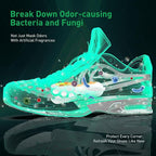 Chemical-Free Shoe Deodorizer for Sneaker, Boot, All Footwear, Rechargeable & Long-Lasting Shoe Freshener 2-Pack, Ozone Technology Shoe Odor Elimination, Durable Shoe Smell Remover