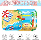 Grencian 200Pcs Beach Party Supplies Hello Summer Party Plates and Napkins Disposable Summer Pool Paper Tableware Set for Hawaiian Beach Pool Birthday Baby Showe Decorations, Serves 50