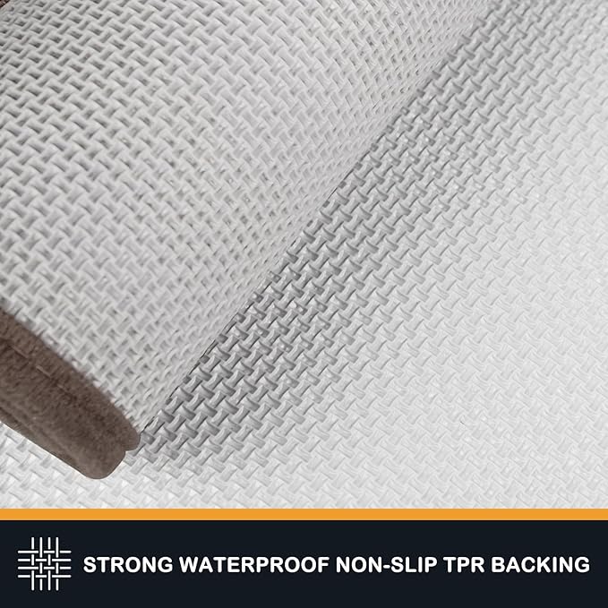 PURRUGS Dirt Trapping Door Mat 24" x 59", Non-Slip/Skid Machine Washable Entryway Rug, Dog Doormat, Super Absorbent Welcome Mat for Muddy Wet Shoes and Paws, Grayish Brown