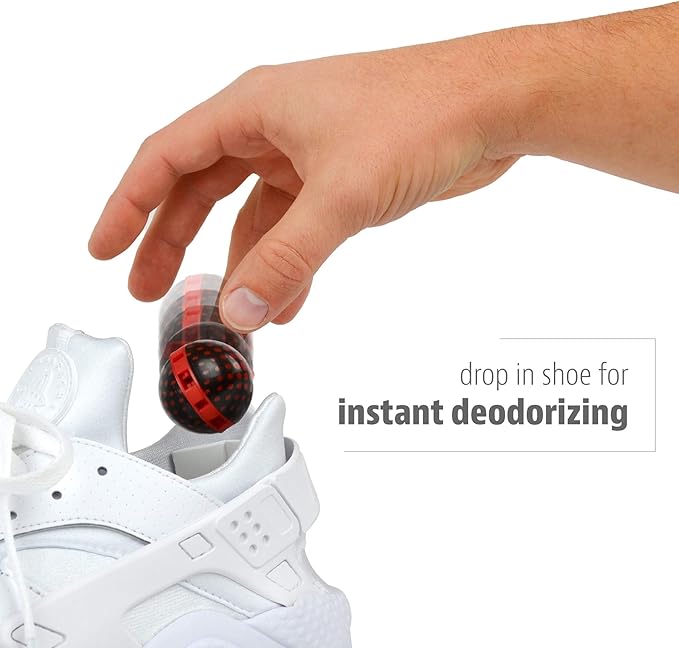 Sneaker Balls Emoji Sof Sole Shoe Eliminator & Remover, 3PK-Fresh, Clean Scent Blocks Odors-Twist-to-Activate, Colorful Designs, 6 Pack