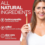 Wellnesse Hydroxyapatite Toothpaste – Fluoride Free for Sensitive Gums – Anti-Plaque, Remineralizing, Enamel Protection & Natural Whitening Toothpaste for Adults – Cinnamint Flavor - 4 oz