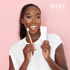 Mint Hollywood Smile Toothpaste (85 ml) - Innovative 2-Phase Formula with Whitening Booster - Fluoride-Free - MPT1 Ultra Polish Technology with Perlite - Pap Technology for Gentle Whitening - Vegan