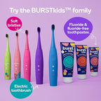 BURST Marshmallow Sparkle Kids Toothpaste with Fluoride (4oz/2 Pack) | Great Tasting | Flavored for Children & Toddlers | Anticavity | Dye Free & Vegan | Safe for Kids Ages 2+