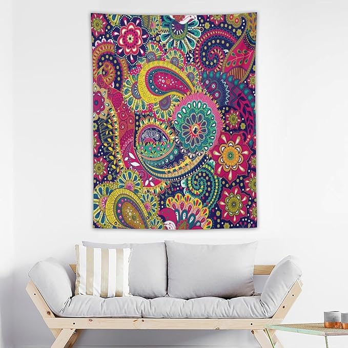 ICMOLYYENLO Tropical Green Plant Tapestry, Green Palm Leaves Natural Landscape Print Wall Tapestry for Bedroom Living Room Dormitory 60x80 Inch