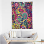 ICMOLYYENLO Tropical Green Plant Tapestry, Green Palm Leaves Natural Landscape Print Wall Tapestry for Bedroom Living Room Dormitory 30x40 Inch