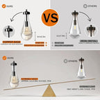 Modern Raindrop Pendant Lights, Pendant Lights for Kitchen Island, Black Brass Base Dining Room Light Fixtures, Interior Chandelier in The Living Room Hallway, Including Bulb