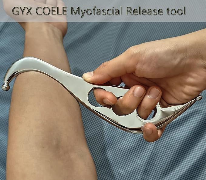 4 in 1 Stainless Steel Muscle Scraper Tool Set, Gua Sha Massage Scraper Scraping Tool Physical Therapy Massage Tools with Storage Case
