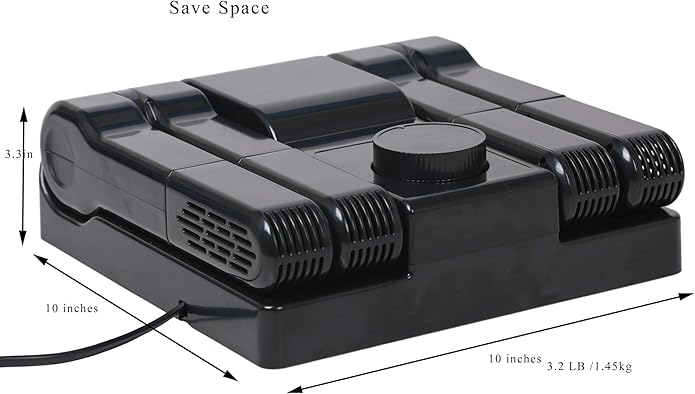 Portable Electric Shoe Glove Boot Dryer Warmer with Folding and Drying Rack