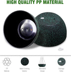 13inch Large Hanging Planters Pots for Outdoor Indoor Plants with Drainage Holes and Chain, 2pack Round Hanging Flower Pots for Garden Home Porch Decor, Black with Green Speckles