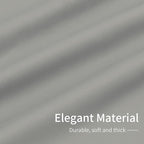Easy-Going Blackout Curtains for Bedroom, Solid Thermal Insulated Grommet and Noise Reduction Window Drapes, Room Darkening Curtains for Living Room, 2 Panels(42x63 in, Light Gray)