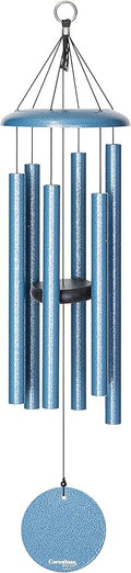 Corinthian Bells by Wind River - 30 inch Sky Blue Wind Chime for Patio, Backyard, Garden, and Outdoor Decor (Aluminum Chime) Made in The USA