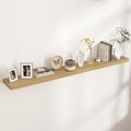 Floating Shelves for Wall, Large Wall Mounted Shelves with Invisible Brackets, Long Wood Floating Shelf for Living Room, Bedroom, Kitchen, Bathroom (Oak, 72" W x 9" D x 1.5" H)